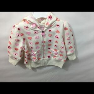 All Mine 6/9M Hoodie Jacket with Hearts